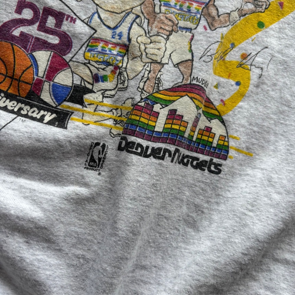 Vintage 90s Salem Denver Nuggets T-shirt - Picture 2 of 5